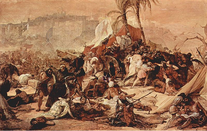 Francesco Hayez Der siebente Kreuzzug gegen Jerusalem